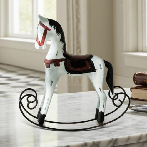 Wooden horse figurine rocking - wooden,