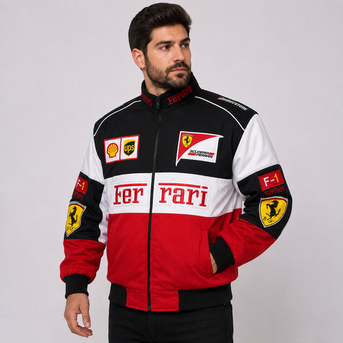 Adult racing ferrari - adult, jacket