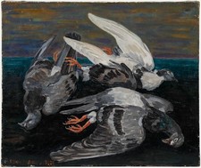 Choumanovitch - Mid 20th Century Oil, Still Life with Pigeons