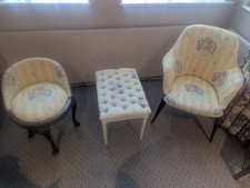 Vintage Upholstered Chairs &