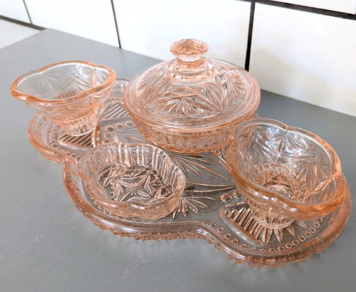 Vintage dressing table set - dressing,