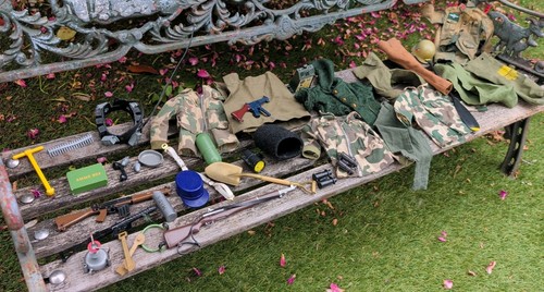 Vintage action man job lot - vintage,