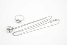 Sterling Silver Clogau Jewellery Signed Branded Necklace Ring Rose Gold Accents