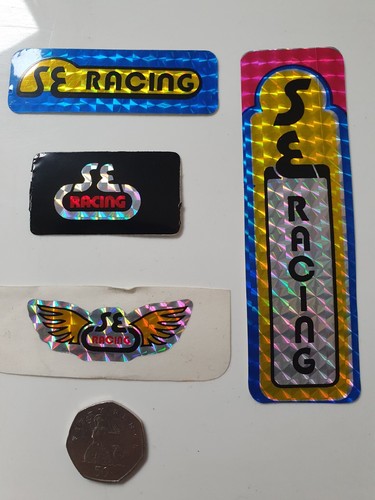 Racing bmx stickers - se,
