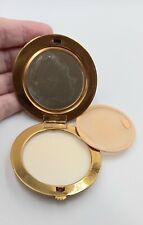 "GWENDA" LATE ART DECO ENGINE TURNED LADIES BRASS COMPACT.