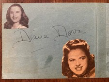Diana Dors Signed Autographed