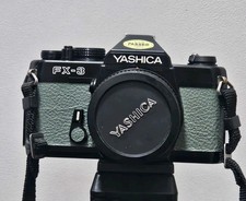  1970s Yashica FX-3 35mm SLR Film Camera w/ 50mm f2 Lens +Sunagor 75-300 lens 