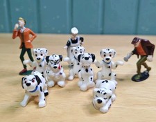 10x Vintage 101 Dalmatians Figurines- Disney 90s Dalmatian Puppy PVC Figure Toys