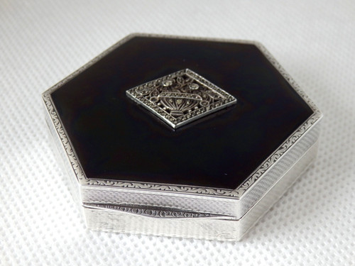 Antique art deco solid - antique, silver