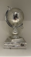 Silver Decorative World Globe