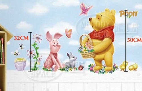 Winnie the pooh childrens wall - the,