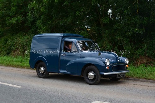 Van photo 12x8 morris minor - -,