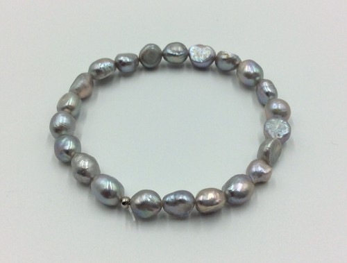 Stunning silver grey cultured - grey,