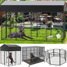 Jumbo Large Heavy Duty Dog Cage Strong Metal Crate Pet Playpen Kennel Shelter 