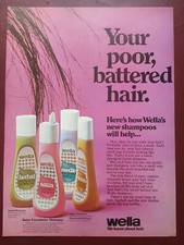 Wella Shampoos - 1970's Magazine Advert #B10107