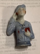 Vintage Art Deco Bisque Pin Cusion Half Doll Figurine - made in Japan - 1920/30