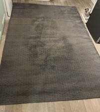 Ikea Langsted grey rug 240cm x 170cm With Ikea Anti Slip Backing (removable)