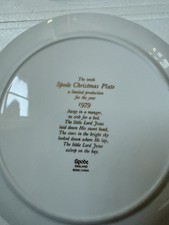 1979 Christmas Spode plate.  with original box etc
