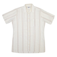 J GRC THOMBARD Mens Shirt White Striped M