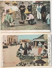 Mexico 2 Postcards Market