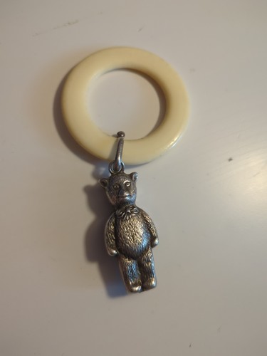 Vintage baby teething ring - teething,