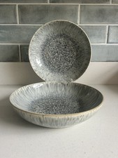 2 x GREY  Denby Halo Speckle