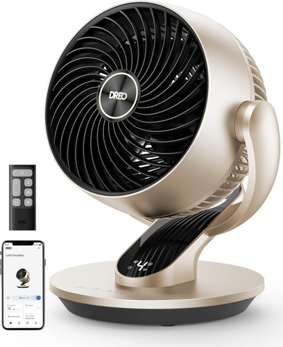 Smart desk fan for bedroom - desk,