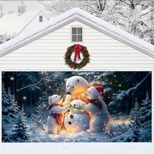 Polar bear family christmas - family,