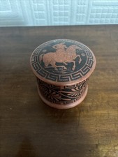 Antique Paper Mache Powder Pot