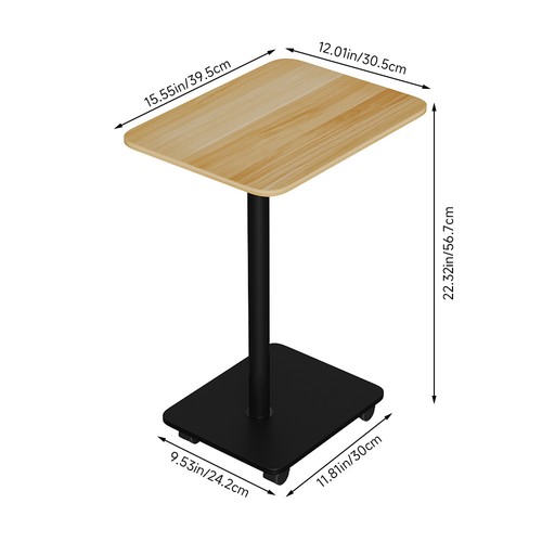 2tier mobile side table with - mobile,