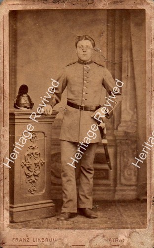 Antique german military - military, cdv