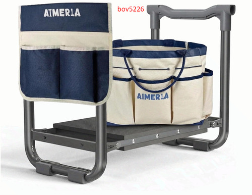 Foldable garden kneeler seat - foldable,
