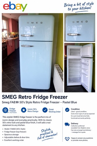 Smeg fab30rpb5uk retro - smeg,