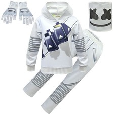 2025 Kids Halloween Marshmallow Light Sweatshirt Cosplay Costume Party Suit UK