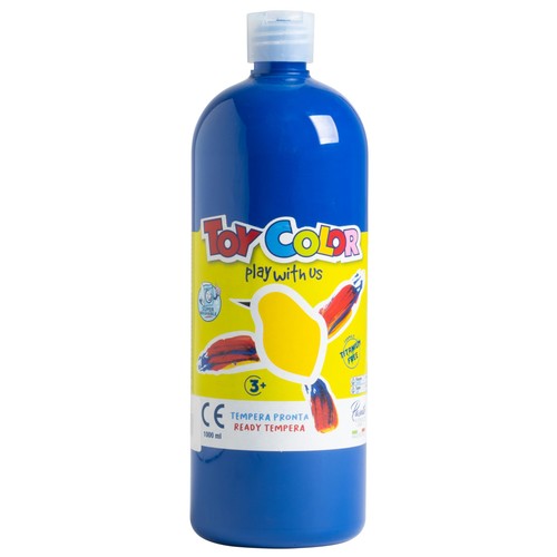 Toy color tempera paint blue - |,