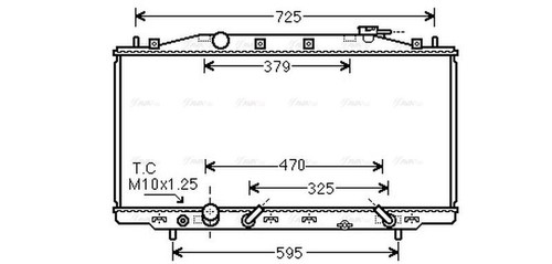 Ava coolant radiator hd2224 - radiator,