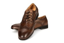 Norwood Collection Brown Leather Ghillie/Day Brogues(Hybrid) now only £84.99
