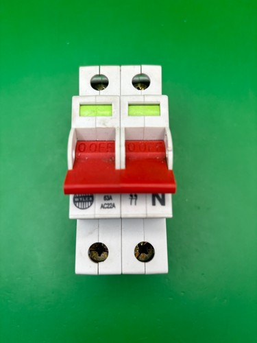 Wylex ws602 63a double - 63a, pole