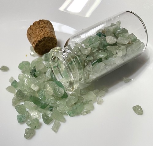 Gemstone wishing bottle - gemstone,