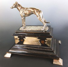 FINE ART DECO GREYHOUND RACING TROPHY CIGAR BOX – Circa 1920’s