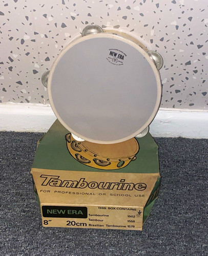 New era 8in tambourine plastic - era,