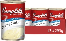 Campbells Condensed Soup, Cream of Chicken Soup, Tinned, 12 Pack