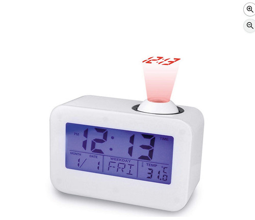 Talking projector alarm clock - projector,