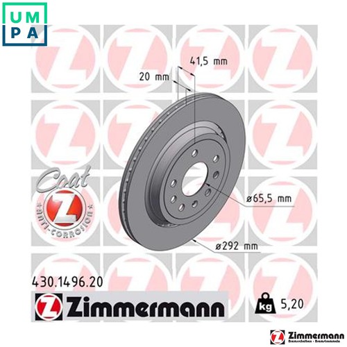 Brake disc 430 - disc, 430.1496.20