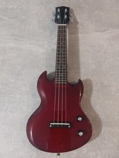 Harley Benton Electric Solid Body Concert Ukulele - DC Ukulele CH - Cherry  Red