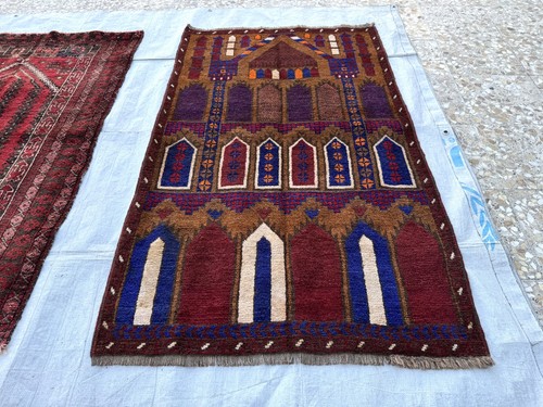 Brown afghan baluchi - brown, prayer