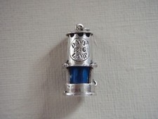 *925 - STERLING SILVER - MINER'S DAVY LAMP CHARM - WEIGHS APPROX. - 4.15 GRAMS*