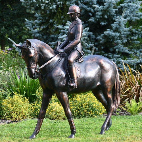 Horse rider garden - horse,
