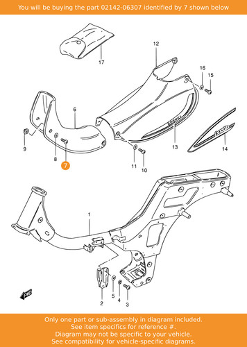 Suzuki screw 02142 06307 oem - screw,,