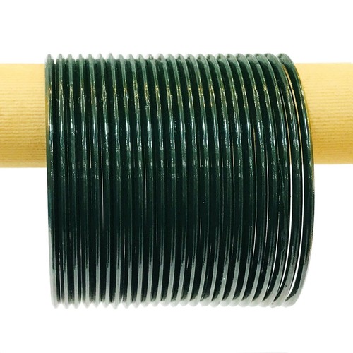 Matt dark green bangle - 24,